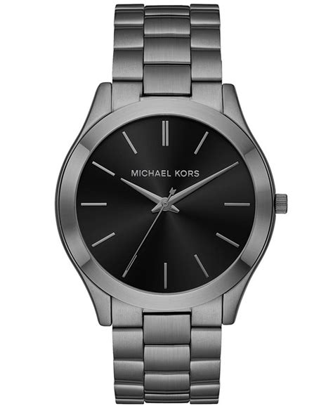 michael kors gunmetal watch macys